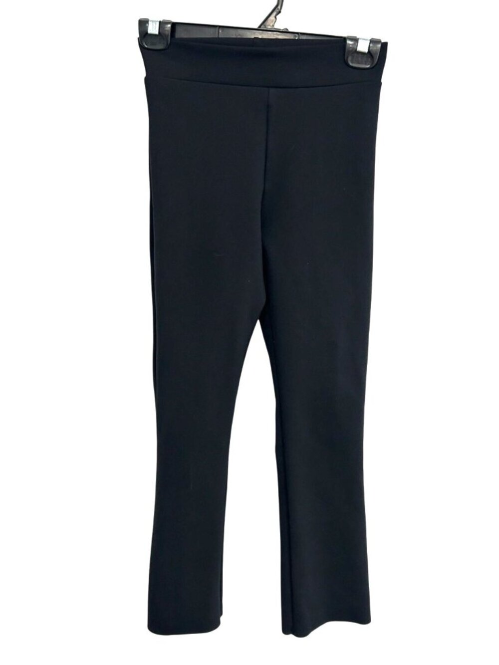 Commando XS Black Flared Cropped Pants Neoprene Minimalist Clean Girl Revolve